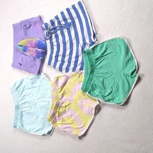 Girls Colorful Cotton Shorts Bundle Size 4-5 Years